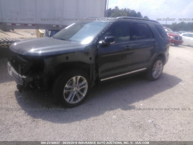 1FM5K7D89GGC54182 - 2016 FORD EXPLORER XLT 灰色 照片 2