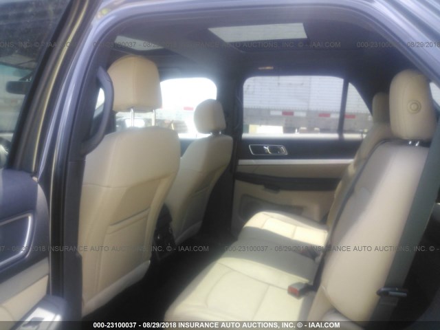 1FM5K7D89GGC54182 - 2016 FORD EXPLORER XLT 灰色 照片 8