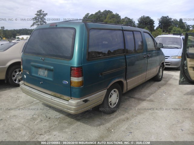 1FMDA31X7RZA90277 - 1994 FORD AEROSTAR GREEN photo 4