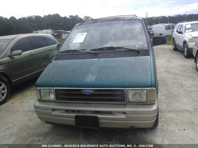 1FMDA31X7RZA90277 - 1994 FORD AEROSTAR GREEN photo 6