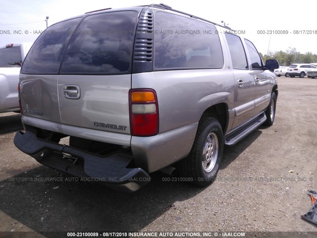 3GNEC16T61G123312 - 2001 CHEVROLET SUBURBAN C1500 Champagne photo 4