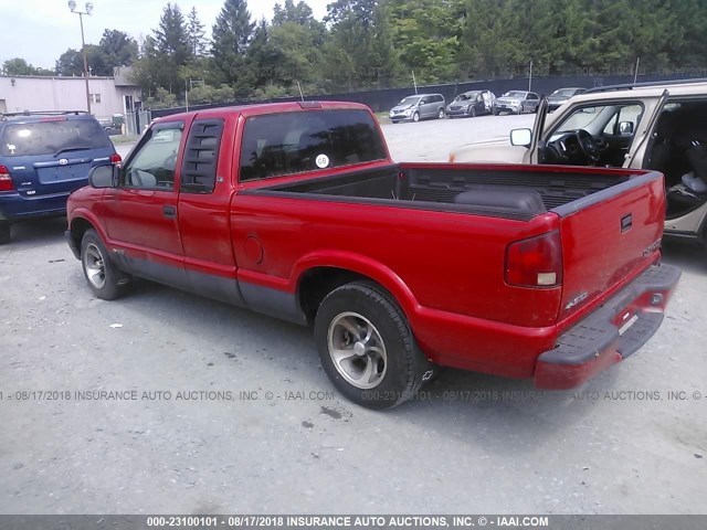 1GCCS1957Y8281318 - 2000 CHEVROLET S TRUCK S10 RED photo 3