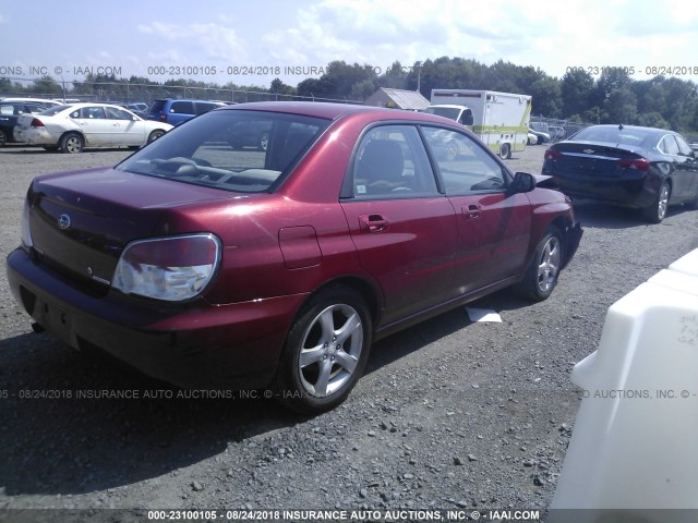 JF1GD61697H501432 - 2007 SUBARU IMPREZA 2.5I RED photo 4