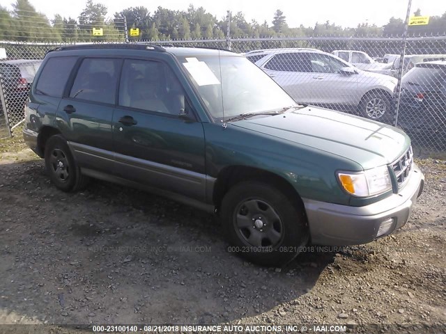 JF1SF6551WH701208 - 1998 SUBARU FORESTER S GREEN photo 1