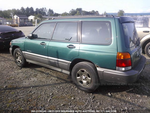 JF1SF6551WH701208 - 1998 SUBARU FORESTER S GREEN photo 3