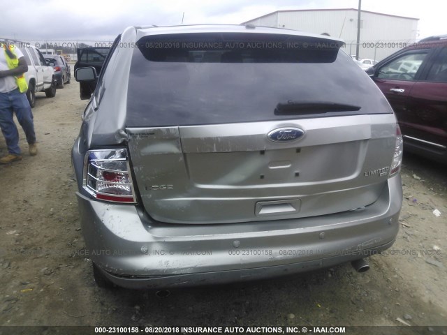 2FMDK49C78BB34574 - 2008 FORD EDGE LIMITED SILVER photo 6