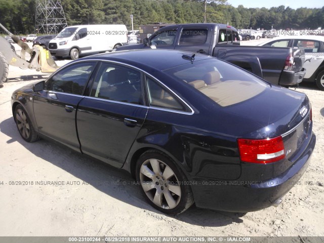 WAUDL94F25N073115 - 2005 AUDI A6 4.2 QUATTRO Dark Blue photo 3