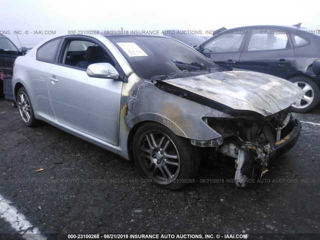 JTKDE167570144918 - 2007 TOYOTA SCION TC SILVER photo 1