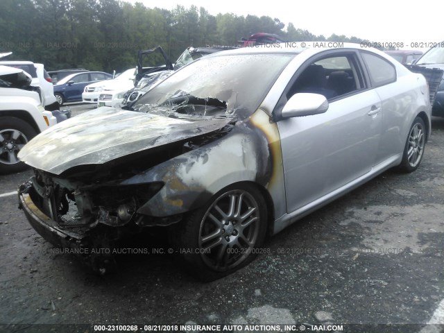 JTKDE167570144918 - 2007 TOYOTA SCION TC SILVER photo 2