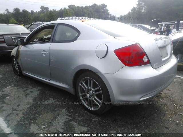 JTKDE167570144918 - 2007 TOYOTA SCION TC SILVER photo 3