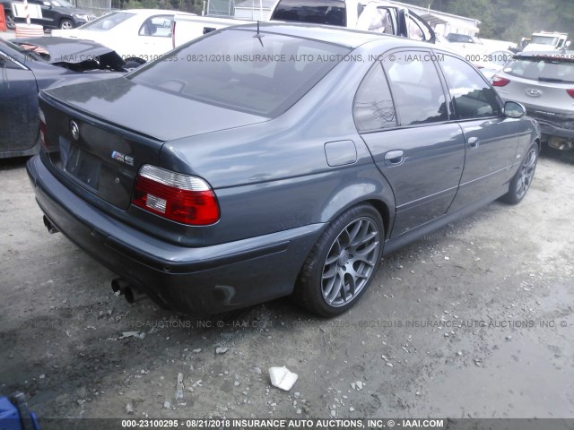 WBSDE934X1BZ98663 - 2001 BMW M5 GRAY photo 4