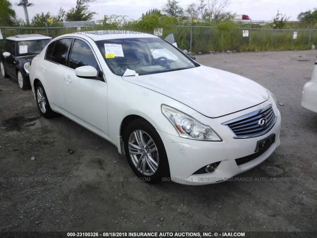 JN1CV6AR5CM676586 - 2012 INFINITI G37 WHITE photo 1