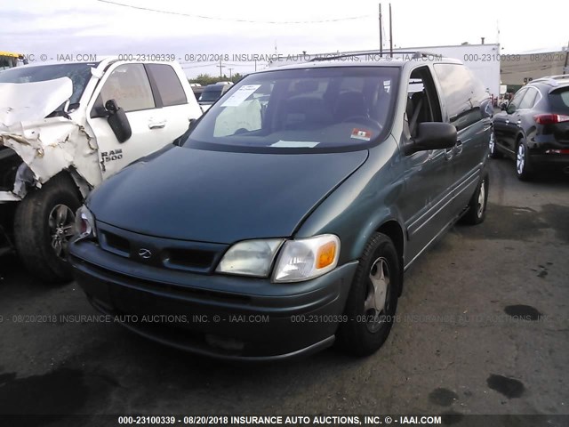 1GHDX03E9WD234024 - 1998 OLDSMOBILE SILHOUETTE GREEN photo 2