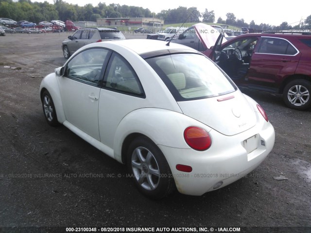 3VWCD31C14M423018 - 2004 VOLKSWAGEN NEW BEETLE GLS WHITE photo 3