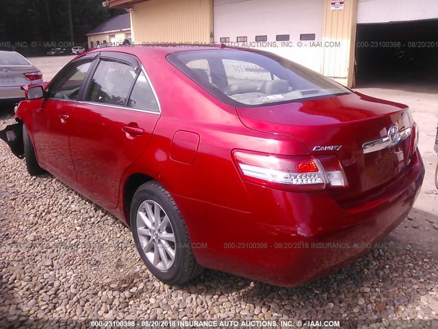 4T1BF3EKXBU147243 - 2011 TOYOTA CAMRY SE/LE/XLE 橙色 照片 3