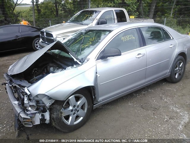 1G1ZG57B38F255315 - 2008 CHEVROLET MALIBU LS Gümüş foto 2