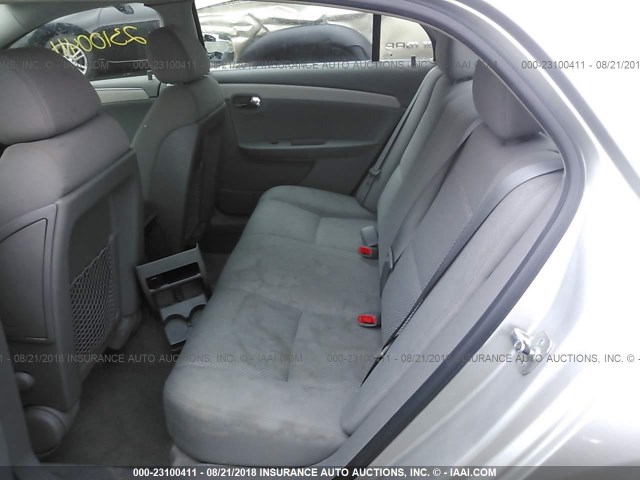 1G1ZG57B38F255315 - 2008 CHEVROLET MALIBU LS Gümüş foto 8