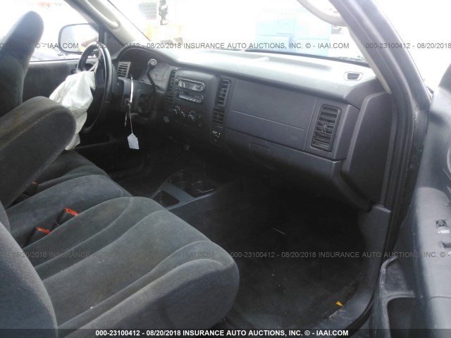 1D7HG32N63S273211 - 2003 DODGE DAKOTA SPORT GRAY photo 5