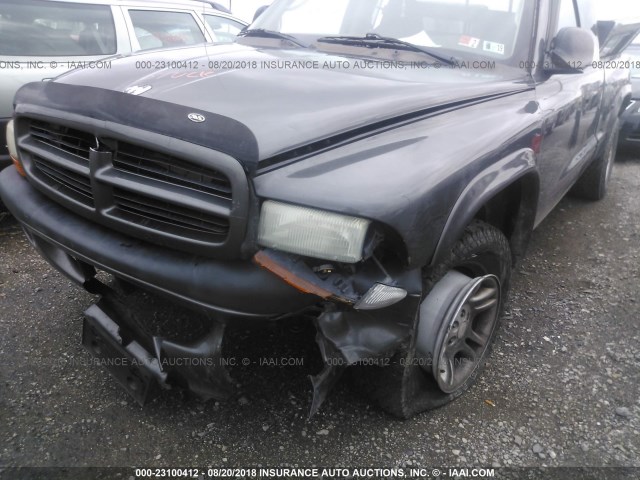 1D7HG32N63S273211 - 2003 DODGE DAKOTA SPORT GRAY photo 6