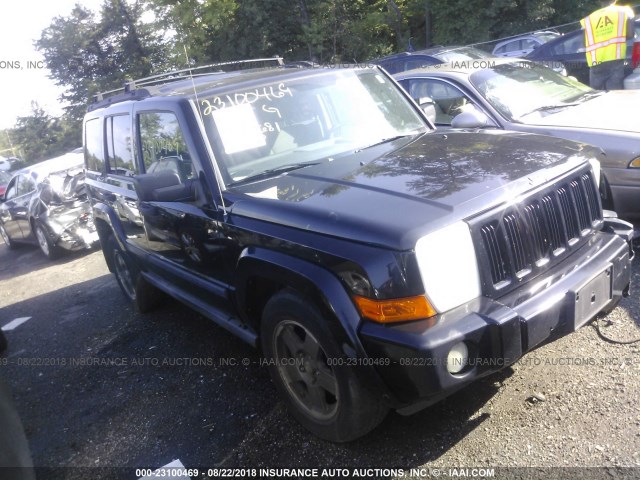 1J8HG48N56C188777 - 2006 JEEP COMMANDER BLACK photo 1