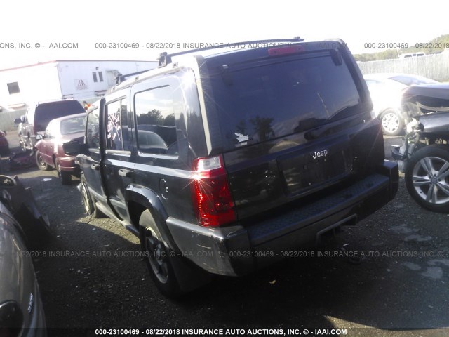 1J8HG48N56C188777 - 2006 JEEP COMMANDER BLACK photo 3