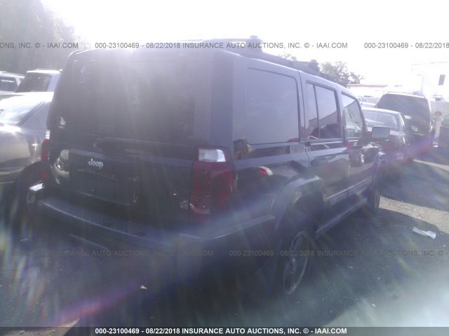 1J8HG48N56C188777 - 2006 JEEP COMMANDER BLACK photo 4