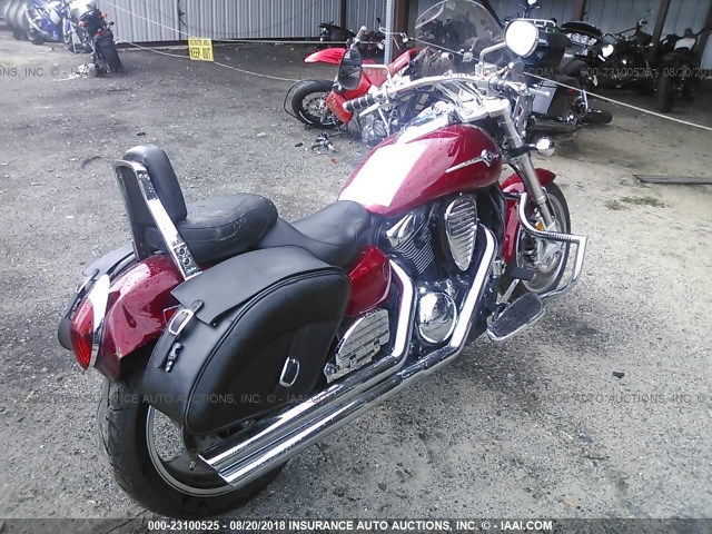 JKBVNKB188A018525 - 2008 KAWASAKI VN1600 B RED photo 4