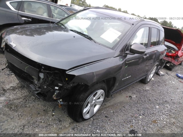 1C4NJCEA5GD628273 - 2016 JEEP COMPASS LATITUDE ნაცრისფერი ფოტო 2