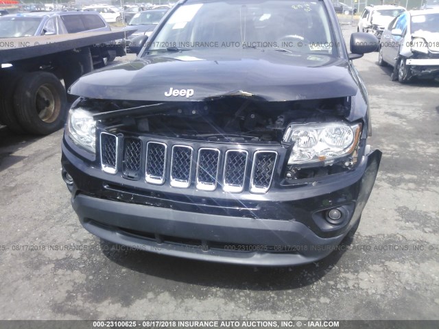 1C4NJDBB1DD177518 - 2013 JEEP COMPASS SPORT BLACK photo 6