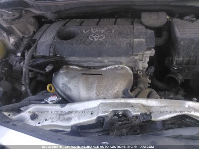 4T1BF3EK5AU056413 - 2010 TOYOTA CAMRY SE/LE/XLE ვერცხლისფერი ფოტო 10