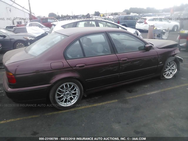 WBADM6343YGU13649 - 2000 BMW 528 I AUTOMATIC MAROON photo 4