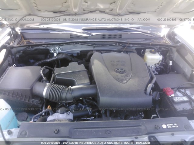 3TMCZ5AN7JM138000 - 2018 TOYOTA TACOMA DBL CAB/SR/TRDSPT/OR/PRO ნაცრისფერი ფოტო 10