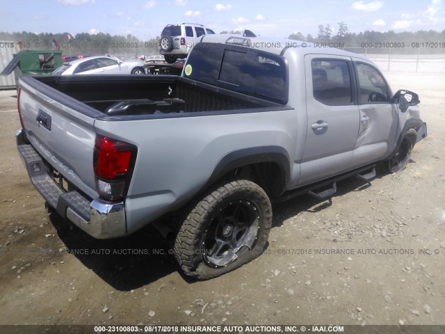 3TMCZ5AN7JM138000 - 2018 TOYOTA TACOMA DBL CAB/SR/TRDSPT/OR/PRO ნაცრისფერი ფოტო 4