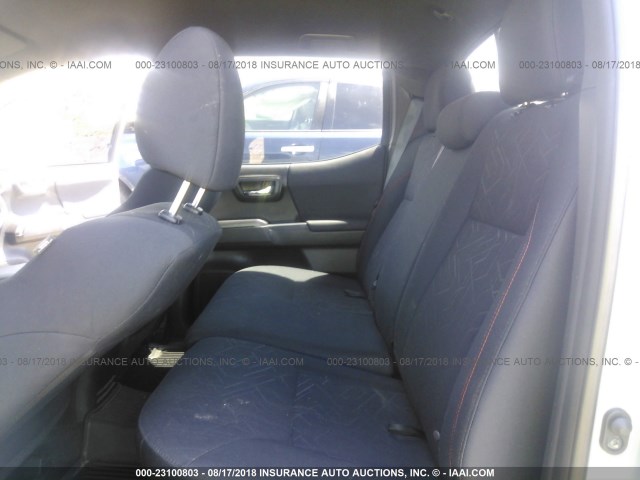 3TMCZ5AN7JM138000 - 2018 TOYOTA TACOMA DBL CAB/SR/TRDSPT/OR/PRO ნაცრისფერი ფოტო 8