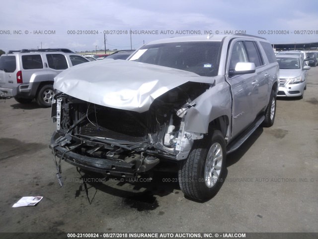 1GKS1GKC0GR433673 - 2016 GMC YUKON XL C1500 SLT SILVER photo 2