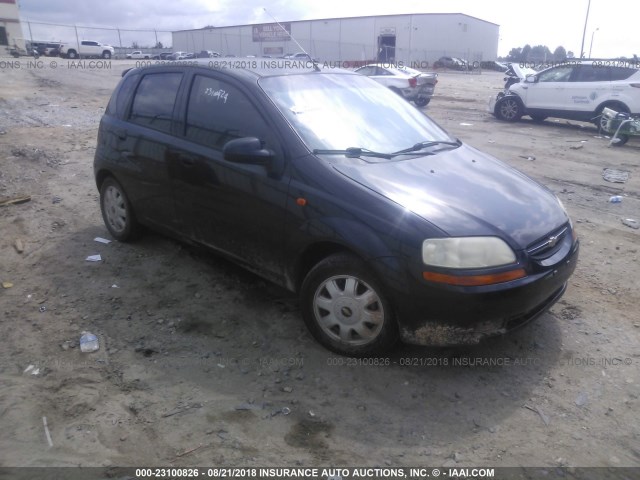 KL1TJ62614B182792 - 2004 CHEVROLET AVEO LS BLACK photo 1
