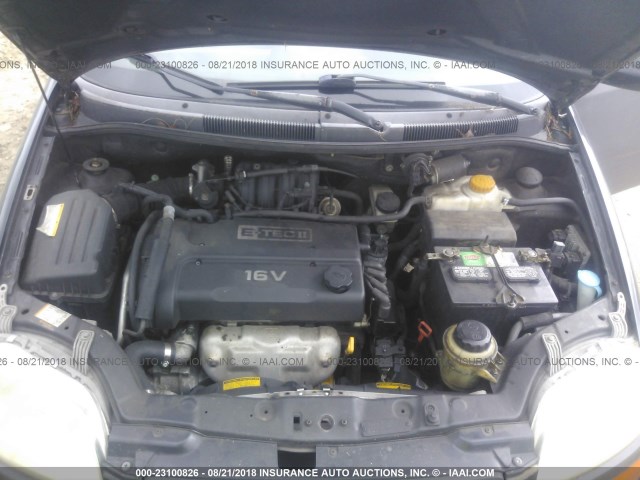 KL1TJ62614B182792 - 2004 CHEVROLET AVEO LS BLACK photo 10