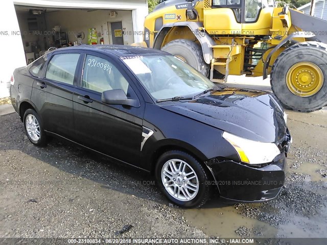 1FAHP35N68W187893 - 2008 FORD FOCUS SE/SEL/SES BLACK photo 1