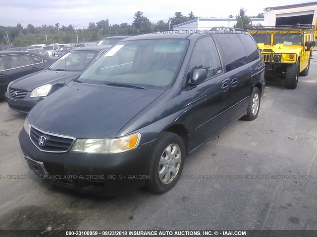 5FNRL18013B156529 - 2003 HONDA ODYSSEY EXL GRAY photo 2