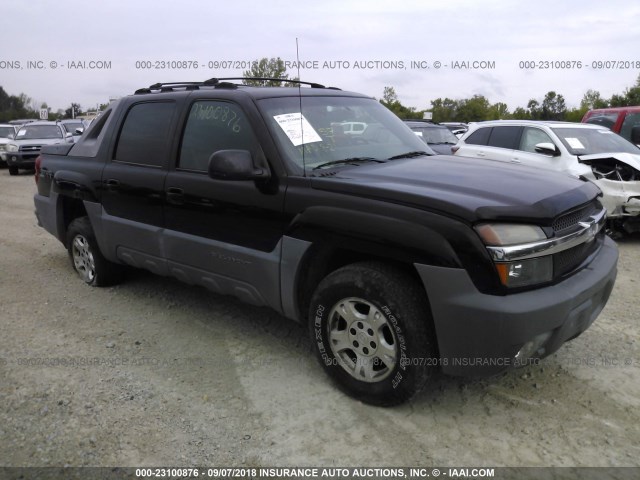 3GNEC13TX2G180814 - 2002 CHEVROLET AVALANCHE C1500 BLACK photo 1