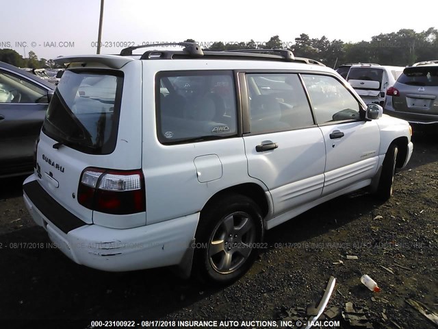 JF1SF656X1H709759 - 2001 SUBARU FORESTER S 白色 照片 4