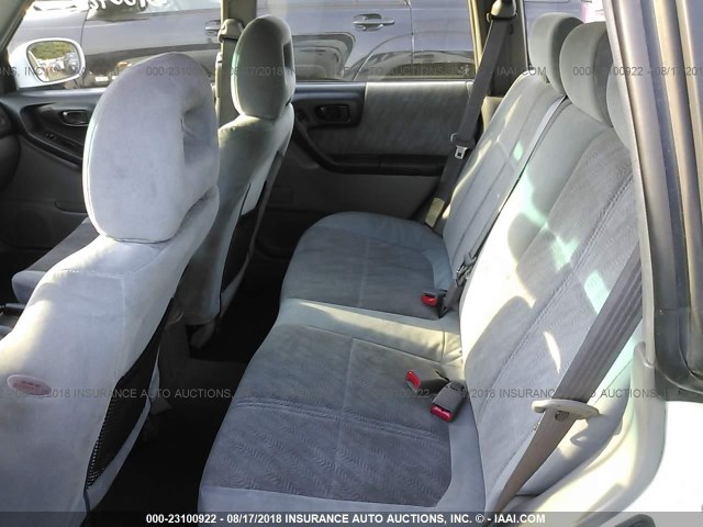 JF1SF656X1H709759 - 2001 SUBARU FORESTER S 白色 照片 8