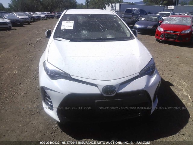 2T1BURHEXHC754168 - 2017 TOYOTA COROLLA L/LE/XLE/SE/XSE WHITE photo 6