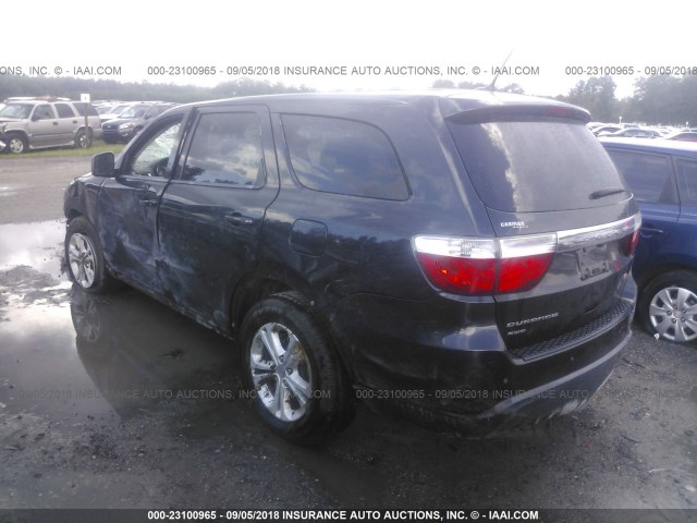 1C4RDJAG2DC535526 - 2013 DODGE DURANGO SXT BLACK photo 3