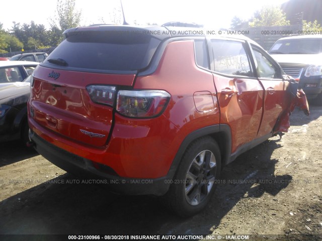 3C4NJDDB6JT315685 - 2018 JEEP COMPASS TRAILHAWK ORANGE photo 4