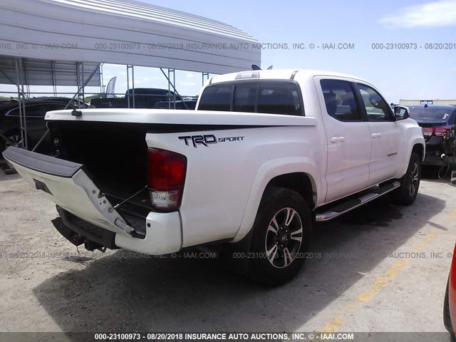 5TFAZ5CN1GX001447 - 2016 TOYOTA TACOMA DBL CAB/SR5/TRD SPORT/OR WHITE photo 4