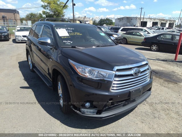 5TDDKRFH4FS150566 - 2015 TOYOTA HIGHLANDER LIMITED/LTD PLATINUM BLACK photo 1