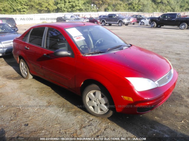 1FAFP34N77W182712 - 2007 FORD FOCUS ZX4/S/SE/SES წითელი ფოტო 1