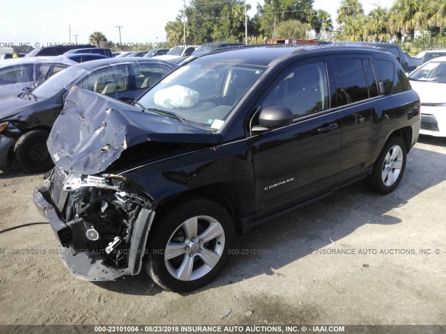 1C4NJCEB5DD218562 - 2013 JEEP COMPASS LATITUDE შავი ფოტო 2
