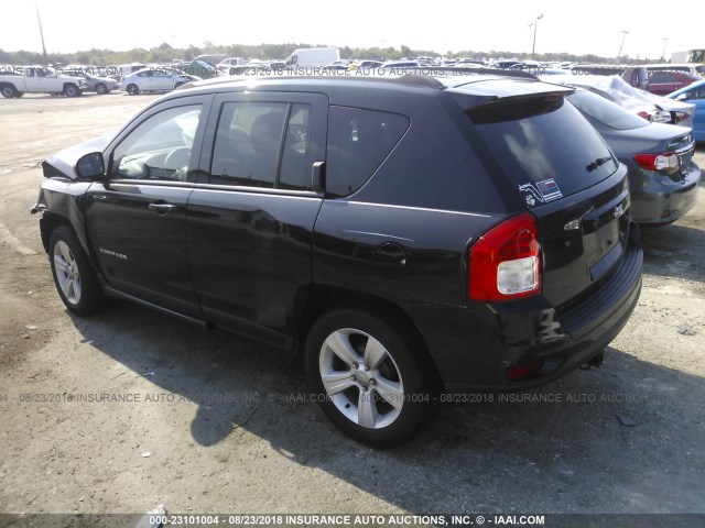 1C4NJCEB5DD218562 - 2013 JEEP COMPASS LATITUDE შავი ფოტო 3